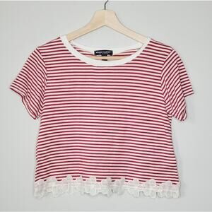 ABOUT A GIRL |‎ Striped Crop Top | S
